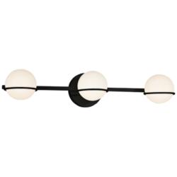 Fusion™ Centric 23" Wide Black 3-Light LED Bath Light