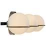 2_Fusion Centric 23"W Black and Brass 3-Light LED Bath Light