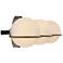 Fusion Centric 23"W Black and Brass 3-Light LED Bath Light