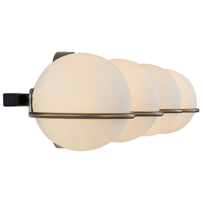Image 5 Fusion Centric 32" Wide 4 Light Matte Black And Brass Bath Bar more views