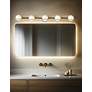 6_Fusion Centric 41" Wide 5 Light Matte Black And Brass Bath Bar more views