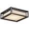 Fusion Collection Bayview 12"W Brushed Nickel LED Ceiling Light