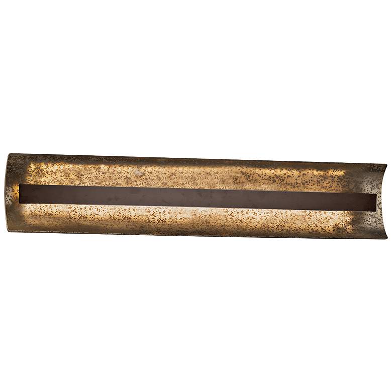 Image 1 Fusion&#8482; Contour 29 inch Wide Dark Bronze LED Bath Light