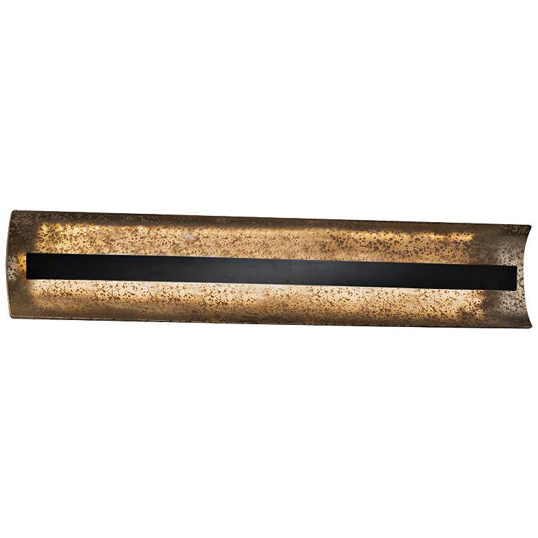Image 1 Fusion™ Contour 29" Wide Matte Black LED Bath Light