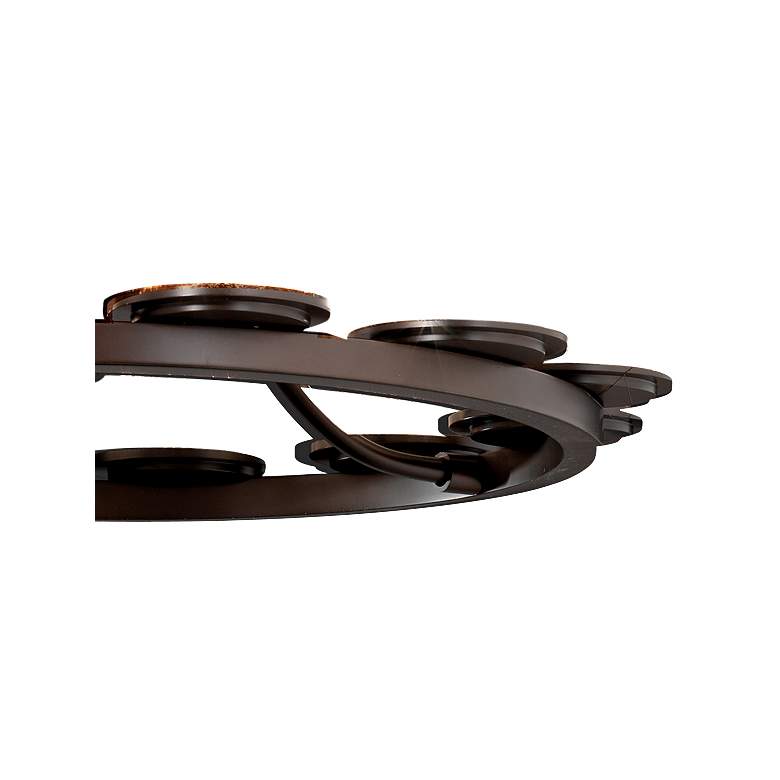 Image 3 Fusion Dakota 28" W Dark Bronze 12-Light Ring Chandelier more views