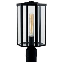 Fusion Edgeworth 16" High Matte Black Outdoor Post Light