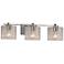 Fusion Era 24" Wide Brushed Nickel 3-Light Bath Light