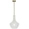 Fusion™ Harlow 12" Wide Brushed Brass Mini Pendant