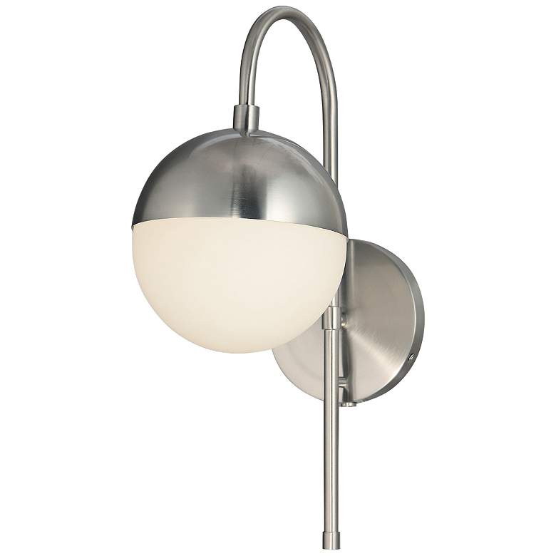 Image 1 Fusion™ Ion 16" High Brushed Nickel LED Wall Sconce