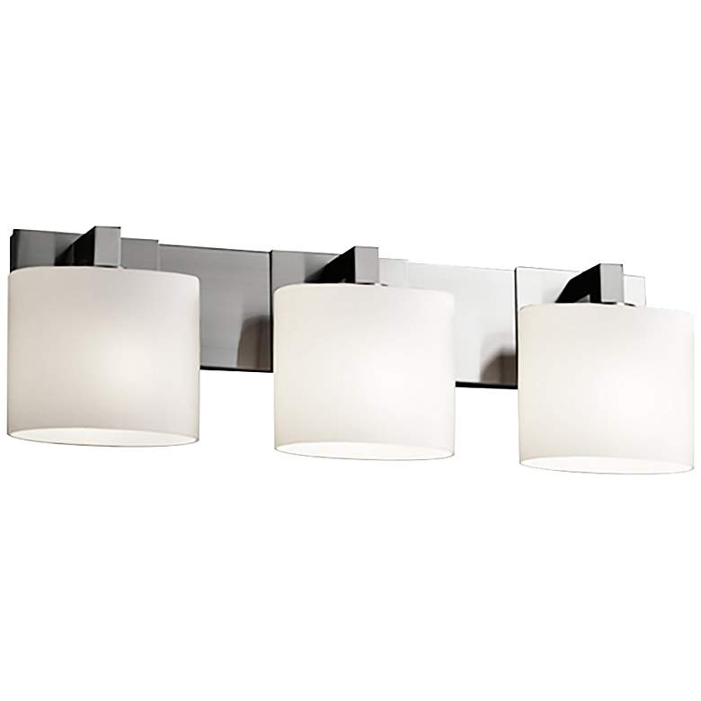 Image 2 Fusion Modular 28 inch Wide Brushed Nickel 3-Light Bath Light