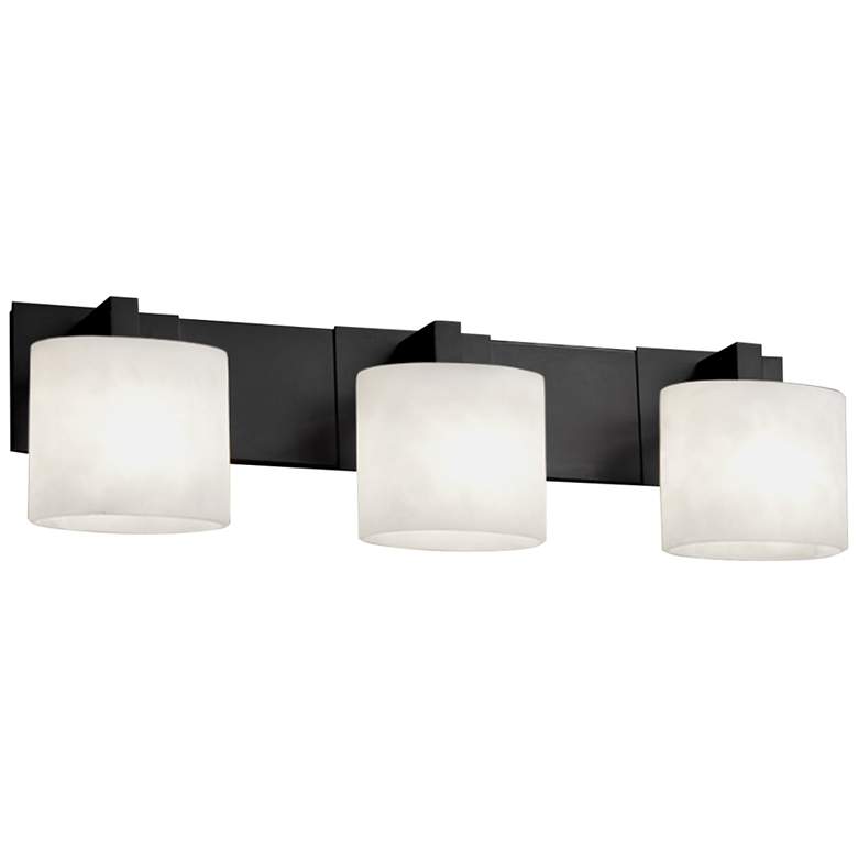 Image 1 Fusion - Modular 3-Light LED Oval Bath Bar - Opal - Matte Black