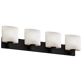 Image1 of Fusion - Modular 4-Light LED Oval Bath Bar - Opal - Matte Black