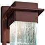 Fusion Pacific 16.5" High Rain Glass Bronze LED Outdoor Light
