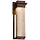 Fusion Pacific 16 1/2" High Glass Bronze LED Outdoor Wall Light