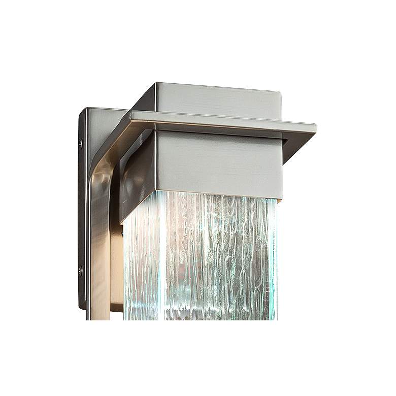 Image 2 Fusion Pacific 16 1/2" High Rain Glass Modern LED Outdoor Wall Light more views