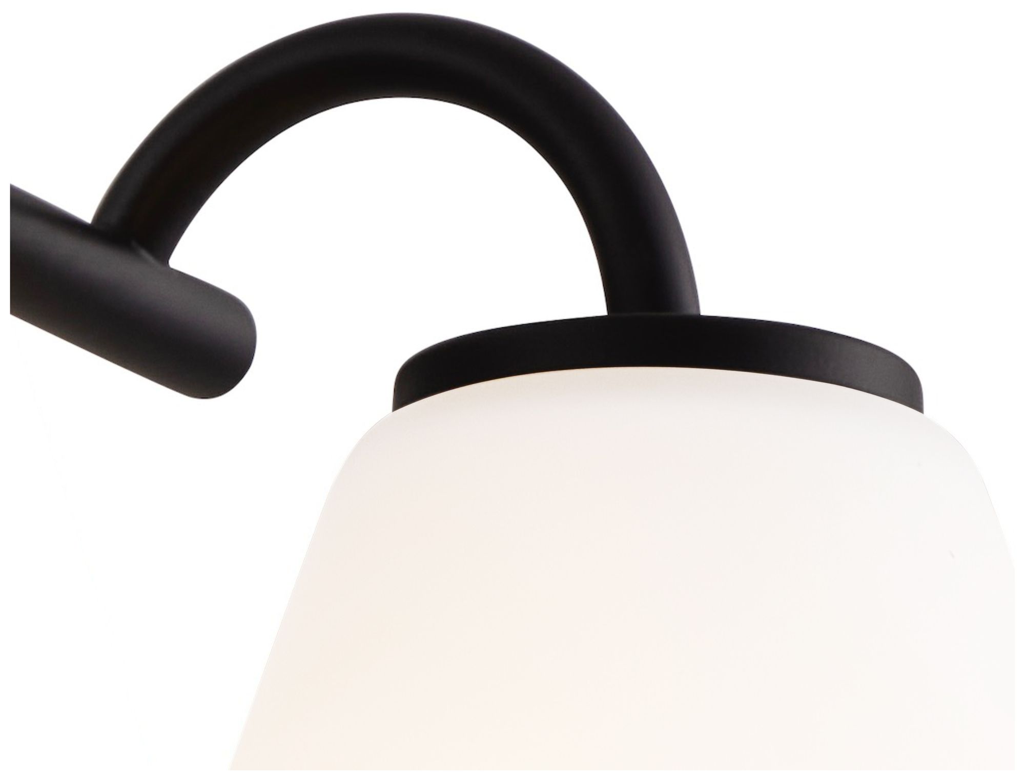 Image 5 Fusion Pavia 24.75" Wide 3-Light Matte Black, Opal Bath/Vanity more views