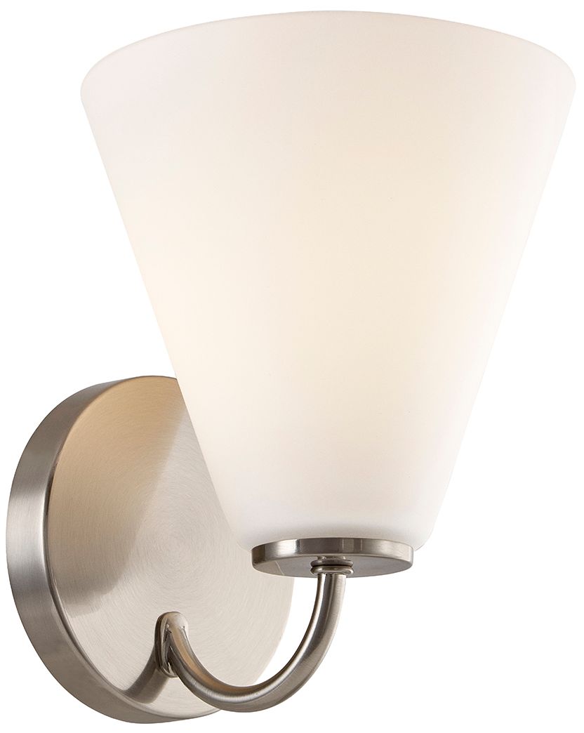 Fusion Pavia 8.25" High Brushed Nickel, Opal Wall Sconce