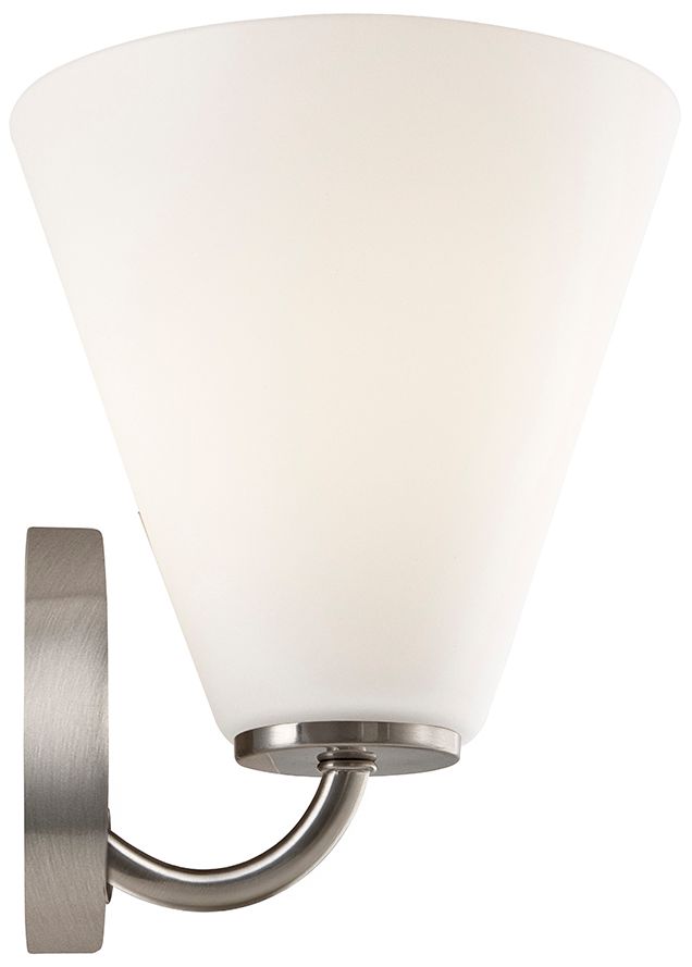 Image 5 Fusion Pavia 8.25" High Brushed Nickel, Opal Wall Sconce more views