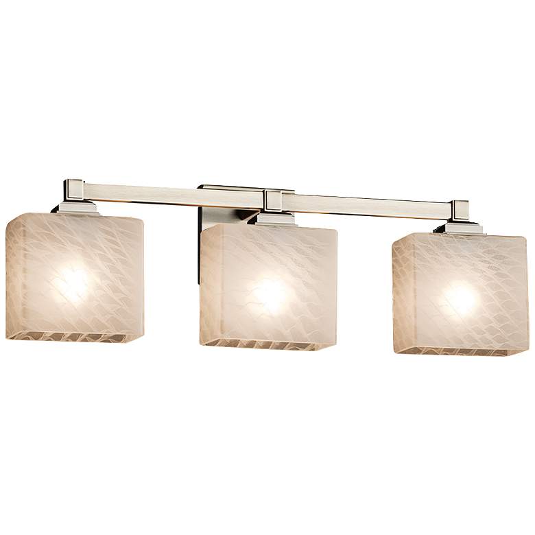 Image 2 Fusion Regency 23 1/2 inchW Brushed Nickel 3-Light Bath Light