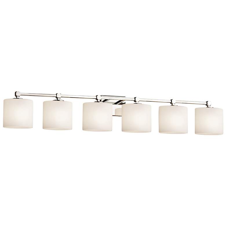 Image 2 Fusion Tetra 6-Light Bath Bar - Oval Shade - Chrome - Opal more views