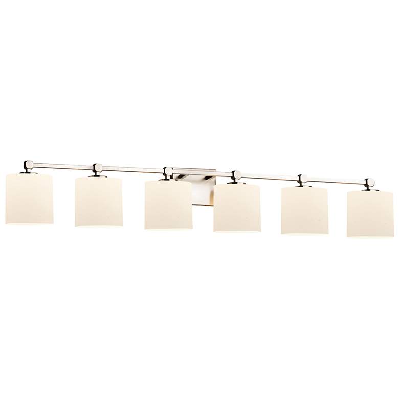Image 1 Fusion Tetra 6-Light LED Oval Bath Bar - Opal - Nickel