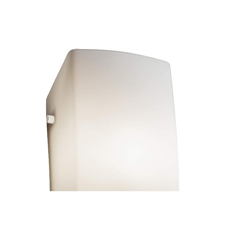 Fusion&trade; 14&quot; High Opal Glass Rectangular Wall Sconce more views