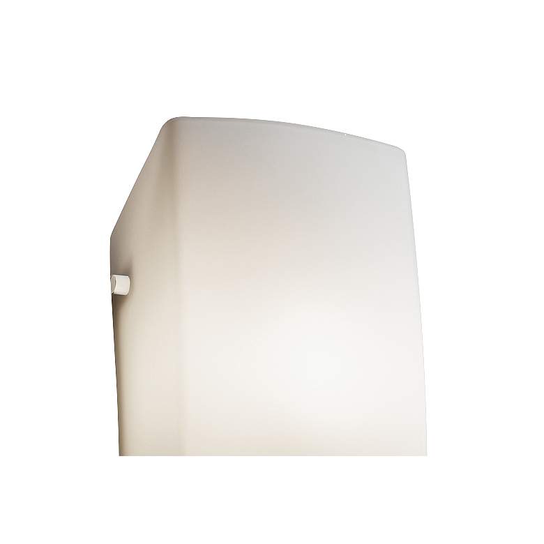 Image 2 Fusion™ 14" High Opal Glass Rectangular Wall Sconce more views