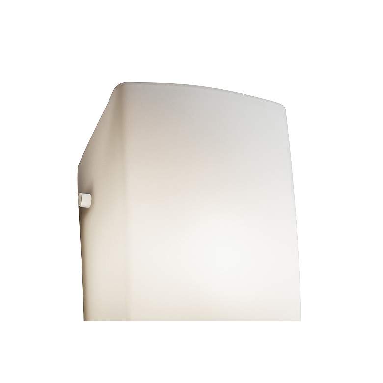 Image 2 Fusion&trade; 14 inch High Opal Glass Rectangular Wall Sconce more views