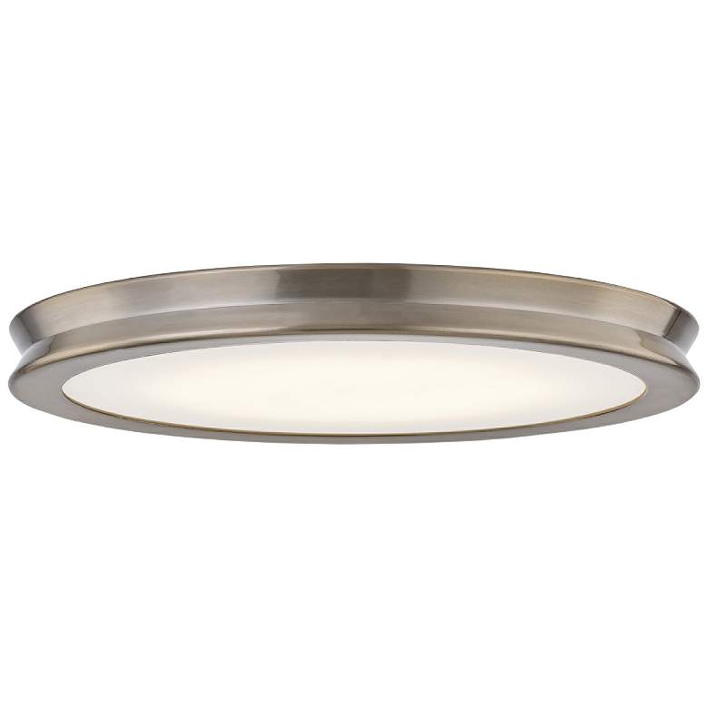 Image 1 Fusion&trade; Bevel 16 1/2 inchW Brushed Brass LED Ceiling Light