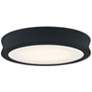 Fusion&trade; Bevel 8 1/2"W Matte Black LED Ceiling Light