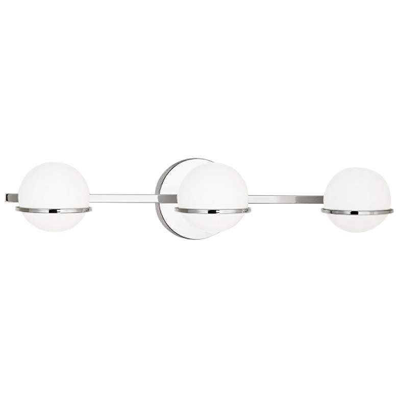 Image 1 Fusion™ Centric 23" Wide Chrome 3-Light LED Bath Light