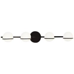 Fusion™ Centric 32" Wide Black 4-Light LED Bath Light