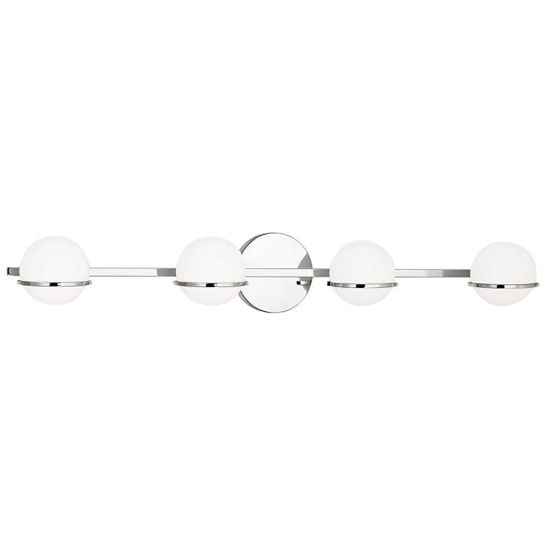 Image 1 Fusion™ Centric 32" Wide Chrome 4-Light LED Bath Light
