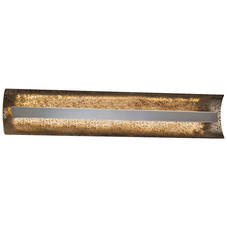 Image 1 Fusion&trade; Contour 29 inch Wide Brushed Nickel LED Bath Light