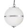Fusion™ Imperial 17"W Chrome Opal Glass Pendant Light