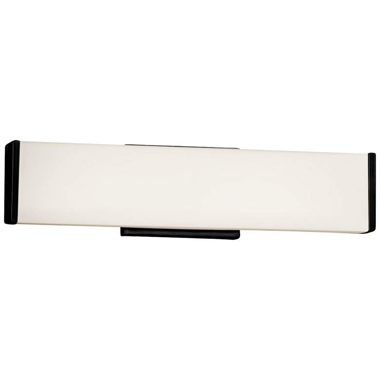 Image 1 Fusion™ Latitude 18 1/2"W Matte Black LED Bath Light