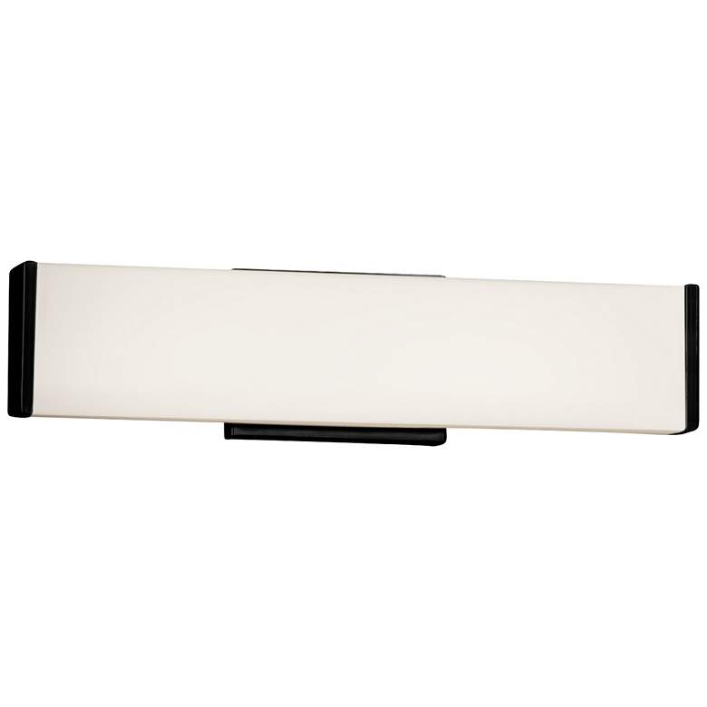 Image 1 Fusion&trade; Latitude 18 1/2 inchW Matte Black LED Bath Light