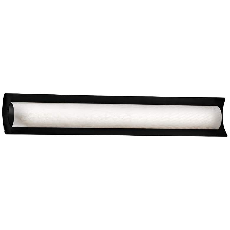 Image 1 Fusion&trade; Lineate 30 inch Wide Matte Black LED Bath Light