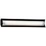 Fusion&trade; Lineate 30" Wide Matte Black LED Bath Light
