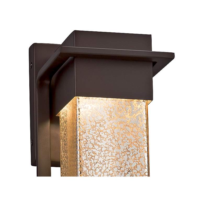 Image 2 Fusion&trade; Pacific 12 inchH Glass Bronze LED Outdoor Wall Light more views