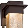 Fusion&trade; Pacific 12"H Glass Bronze LED Outdoor Wall Light