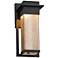 Fusion™ Pacific 12"High Glass Black LED Outdoor Wall Light