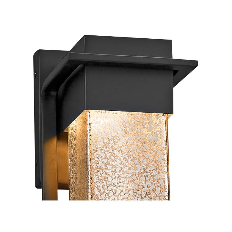Image 2 Fusion™ Pacific 12"High Glass Black LED Outdoor Wall Light more views