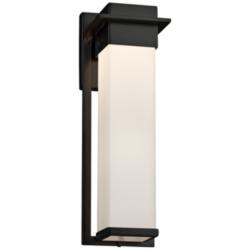Fusion&trade; Pacific 16 1/2&quot; High Black LED Outdoor Wall Light