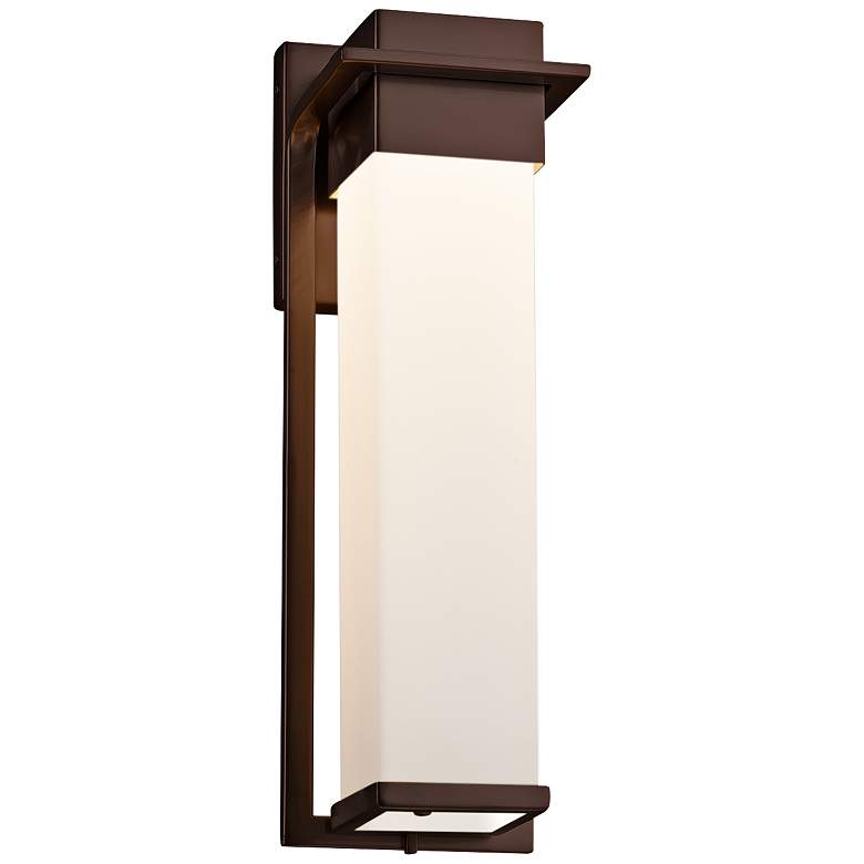 Image 1 Fusion&trade; Pacific 16 1/2 inch High Bronze LED Outdoor Wall Light