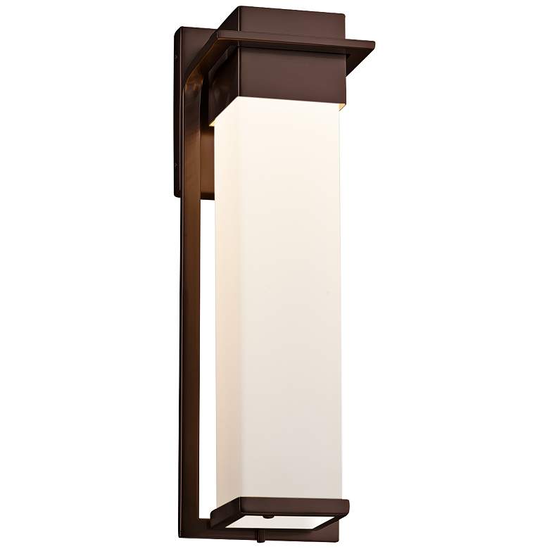 Image 1 Fusion™ Pacific 16 1/2" High Bronze LED Outdoor Wall Light