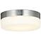 Fusion™ Pixel 7" Wide Nickel Round LED Ceiling Light