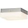 Fusion™ Pixel 7" Wide Nickel Square LED Ceiling Light