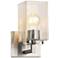 Fusion™ Vice 9" High Brushed Nickel Wall Sconce