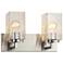 Fusion™ Vice 9"H Brushed Nickel 2-Light Wall Sconce